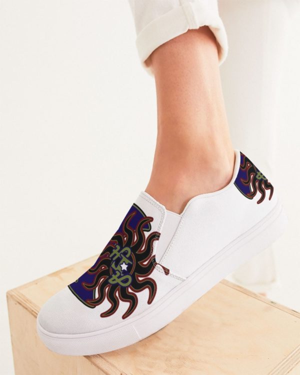 Retro Sun-n-The-Moon Women's Slip-On Canvas Shoe.